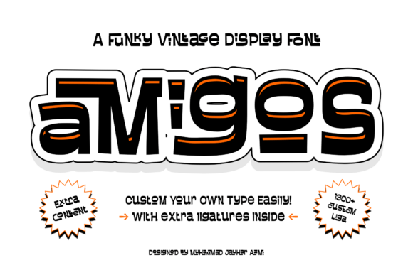 Amigos Liga: Bold Retro Font for Modern Brands