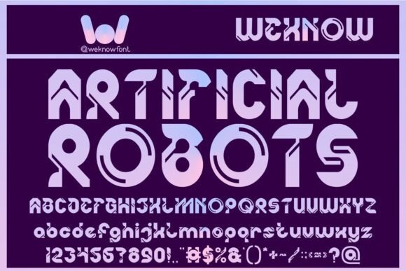 Artificial Robots: Strategic Typography for Future-Forward Branding