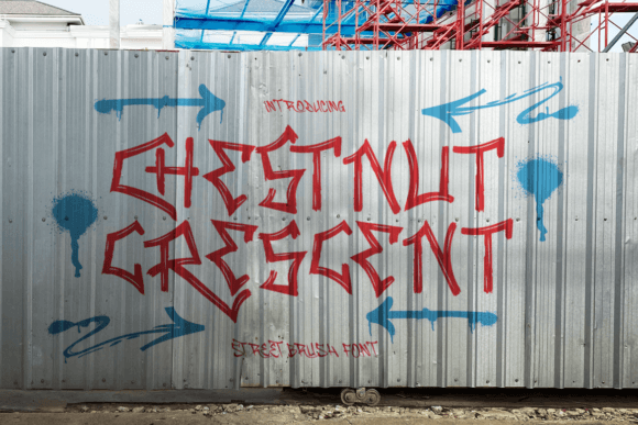 Chestnut Crescent: Evaluating the Raw Energy of Urban Street Brush Typography