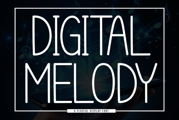 Digital Melody: Elegant Handwritten Font