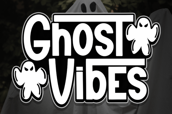 Ghost Vibes: A Playful Display Font for Spooky Designs
