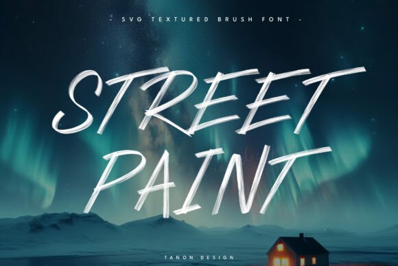 Street Paint: Elevating Design with Textured Brush SVG Fonts