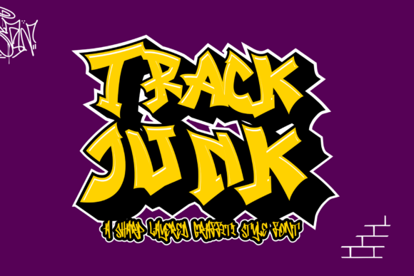 Track Junk: Bold Graffiti Font for Urban Design