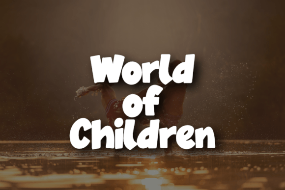 Unveiling World of Children: The Versatile Font Revolutionizing Apparel Design