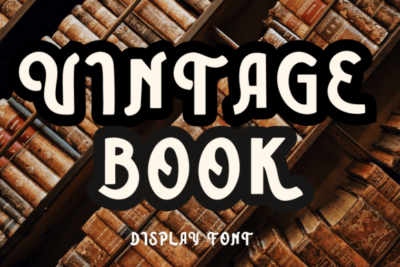 Vintage Books: A Timeless Display Font for Creative Expression