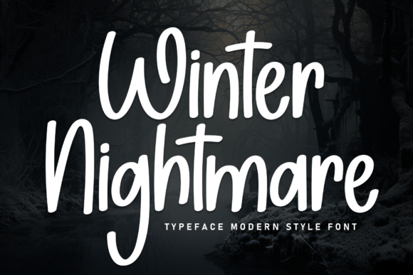 Winter Nightmare: Bold Spooky Handwritten Font